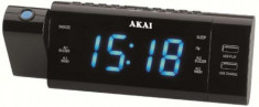 Radio cu ceas Akai ACR-3888, proiector (Negru) foto