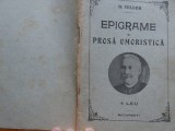 Teleor , Epigrame si prosa umoristica , interbelica , editia 1