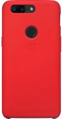 Protectie Spate OnePlus Silicon pentru OnePlus 5T (Rosu) foto