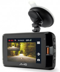 Camera Auto Mio MiVue 752 WiFi Dual, Quad HD (2560 x 1440), LCD 2.7inch (Negru) foto