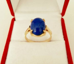 Inel din aur 14k cu Lapis Lazuli foto