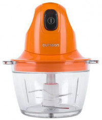 Tocator Oursson CH3010/OR, 300 W, 4 lame, Vas sticla, 0.8 l (Portocaliu) foto