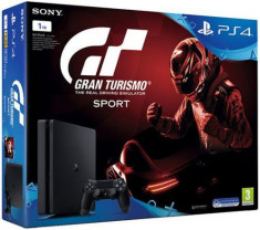 Consola Sony PlayStation 4 Slim 1TB + Gran Turismo Sport (Negru) foto