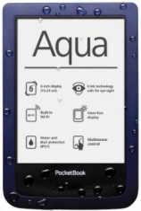 E-Book Reader PocketBook Aqua, Ecran 6inch, 4GB, Wi-Fi, Rezistenta la apa si praf (Albastru) foto