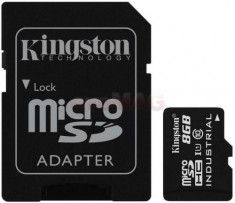 Card de memorie Kingston SDCIT/8GB, microSDHC, 8GB, Clasa 10, UHS-I + Adaptor SD foto