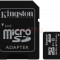 Card de memorie Kingston SDCIT/8GB, microSDHC, 8GB, Clasa 10, UHS-I + Adaptor SD