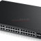 Switch ZyXEL GS1920-48HP, 44 porturi Gigabit, 2 porturi SFP, 4 porturi Gigabit Combo (RJ45/SFP), PoE