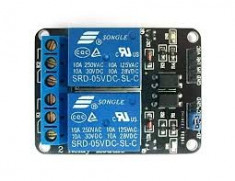 Modul 2 relee, 5v pentru aplicatii cu arduino foto