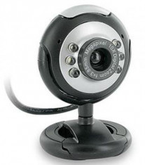 Camera Web 4World Z200, VGA, microfon (Negru) foto