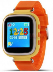Smartwatch iUni Kid90 52118-2, 1.44inch, GPS, Bratara silicon, dedicat pentru copii (Portocaliu) foto