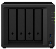 NAS Synology DS418, 4 Bay-uri, Gigabit, Quad Core, 1400 MHz, 2GB DDR4 (Negru) foto