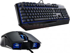Kit Tastatura si mouse Cooler Master Devastator II Combo, Blue LED (Negru) foto