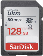 Card de memorie SanDisk SDSDUNC-128G-GN6IN, SDXC, 128 GB, Clasa 10, UHS-I foto