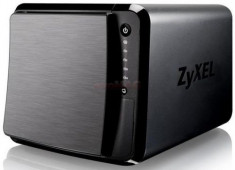 NAS ZyXEL NAS542, 4 Bay-uri, Gigabit, Dual core, 1200 MHz, 1GB DDR3 (Negru) foto