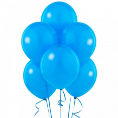Set 100 baloane albastre pentru petrecere, 30 cm, latex Digital Media foto