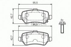 Set placute frana,frana disc OPEL MERIVA (2003 - 2010) BOSCH 0 986 424 646 foto