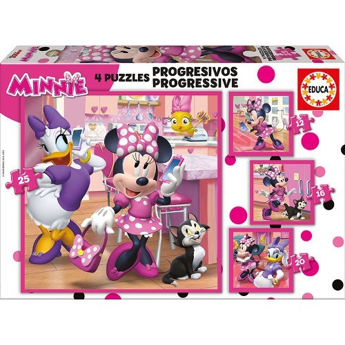 Puzzle Progresiv Minnie Happy Helpers 73 Piese foto mare Puzzle Progresiv Minnie Happy Helpers 73 Piese foto mare