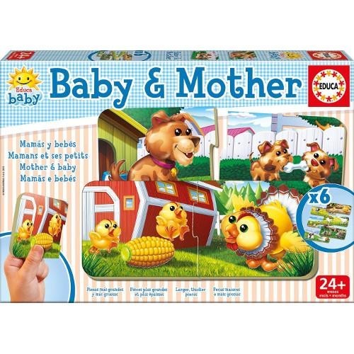 Puzzle Mama Si Puii foto mare Puzzle Mama Si Puii foto mare