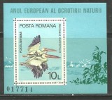 ROMANIA 1980 &ndash; PELICANI, colita nestampilata, TR116