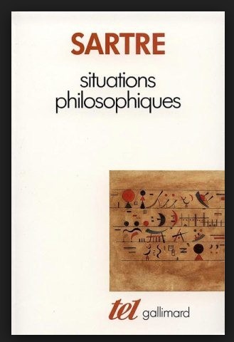 Situations philosophiques / Jean-Paul Sartre foto mare Situations philosophiques / Jean-Paul Sartre foto mare