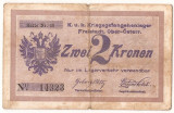 AUSTRIA 2 KRONEN K.U.K FREISTADT LAGERVERKEHR F ND(1914-17)