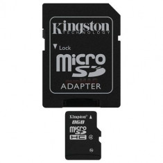 Card Kingston microSDHC 8GB (Class 4) + Adaptor SD foto