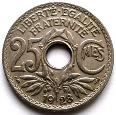 Franta A treia Republica (1871-1940) 25 Centimes 1928 , DIAMETRU 24mm. foto