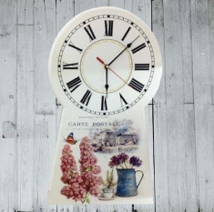 Ceas perete din lemn Vintage Style Ideal Gift foto