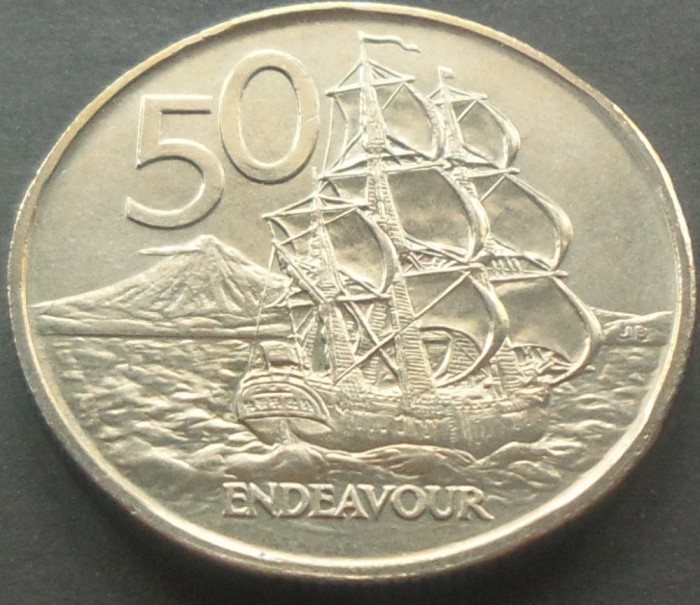 Moneda 50 CENTI - NOUA ZEELANDA, anul 1977 *cod 3881 - - - A.UNC! foto mare Moneda 50 CENTI - NOUA ZEELANDA, anul 1977 *cod 3881 - - - A.UNC! foto mare