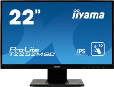 Monitor IPS LED IIyama 21.5inch T2252MSC-B1, Full HD (1920 x 1080), VGA, HDMI, DisplayPort, Boxe, Touchscreen, 7 ms (Negru) foto