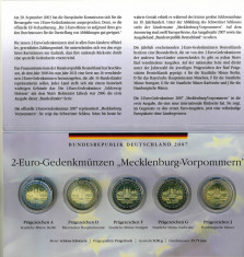 GERMANIA - Set 5 buc x 2 Euro 2007- A D F G J foto