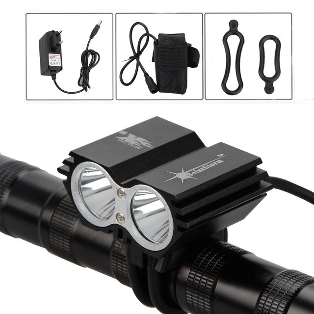 LANTERNA LED Bicicleta - PRO - 5000 L - 2XT6 XM-L LED - BATERIE 6400 MAH foto mare LANTERNA LED Bicicleta - PRO - 5000 L - 2XT6 XM-L LED - BATERIE 6400 MAH foto mare