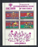 KOREA 1979 &ndash; FOTBAL COPII, bloc stampilat, TR124