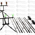 Kit Pescuit Complet Pescuit Crap 3.9m Cu Mulinete7000 Long Cast