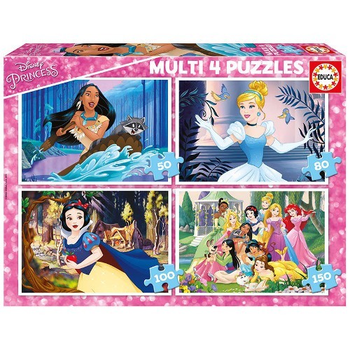 Puzzle Progresiv Multi Disney Princess 380 Piese foto mare Puzzle Progresiv Multi Disney Princess 380 Piese foto mare