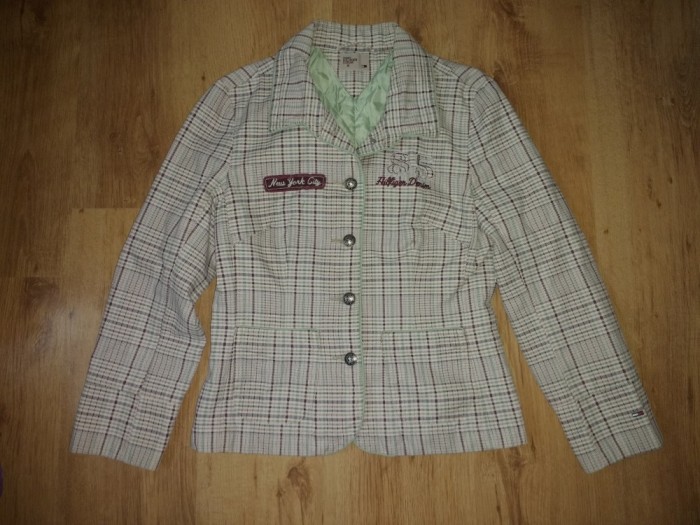 Sacou Tommy Hilfiger de damă matlasat tip geaca marimea M foto mare Sacou Tommy Hilfiger de damă matlasat tip geaca marimea M foto mare