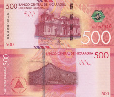 Nicaragua 500 Cordobas 2014 UNC foto