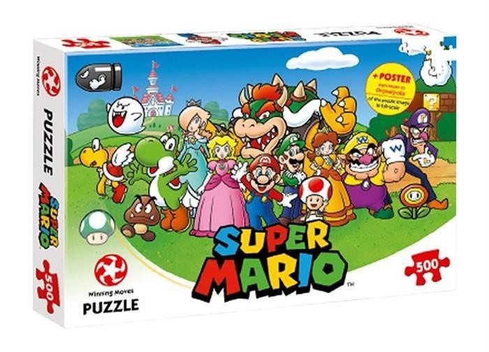 Joc Puzzle Super Mario & Friends 500Pcs foto mare Joc Puzzle Super Mario & Friends 500Pcs foto mare