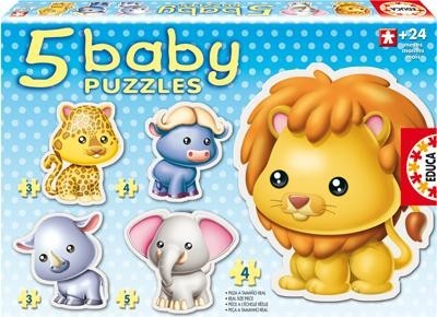 Puzzle Bebe Cu Animale Savana foto mare Puzzle Bebe Cu Animale Savana foto mare