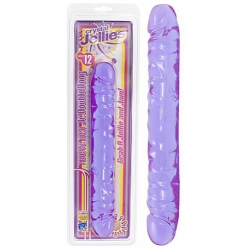 Dildo dublu Jr Double Dong purple foto mare Dildo dublu Jr Double Dong purple foto mare