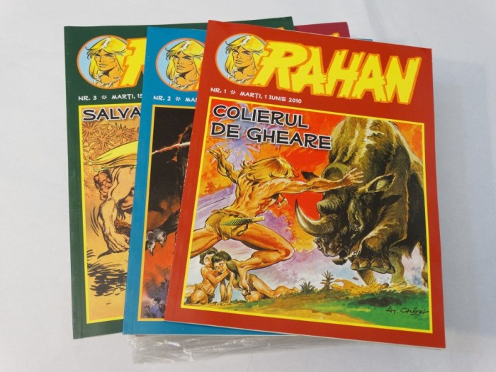 RAHAN Colectie revista Rahan - 28 numere 1 - 28 - limba romana - benzi desenate foto mare RAHAN Colectie revista Rahan - 28 numere 1 - 28 - limba romana - benzi desenate foto mare