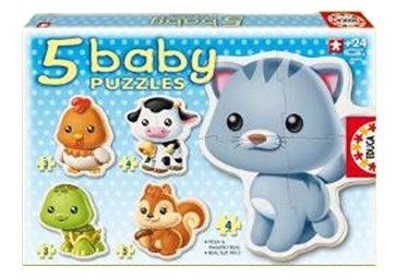 Puzzle Bebe Cu Animale foto mare Puzzle Bebe Cu Animale foto mare