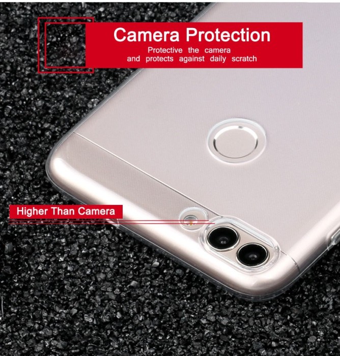 Husa silicon 0.3mm cu protectie la camera Huawei P Smart foto mare Husa silicon 0.3mm cu protectie la camera Huawei P Smart foto mare