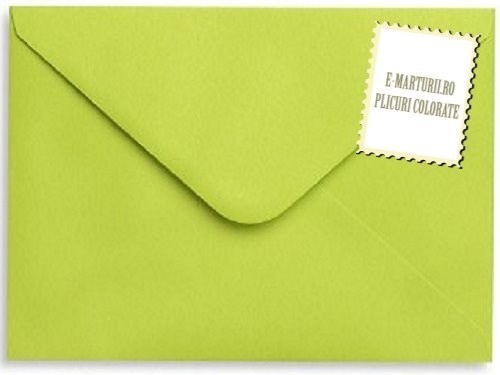 Plicuri invitatii nunta/felicitari. Plicuri verzi lamaie 133 x 184 mm (i8) EM133VRL Plicuri invitatii nunta/felicitari. Plicuri verzi lamaie 133 x 184 mm (i8) EM133VRL