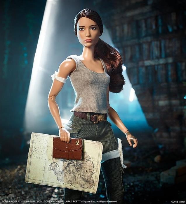 Papusa Barbie Tomb Raider Lara Croft Papusa Barbie Tomb Raider Lara Croft