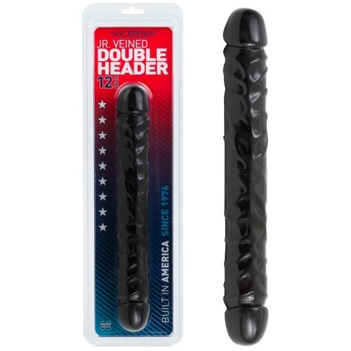 Dildo dublu Jr Veined foto mare Dildo dublu Jr Veined foto mare