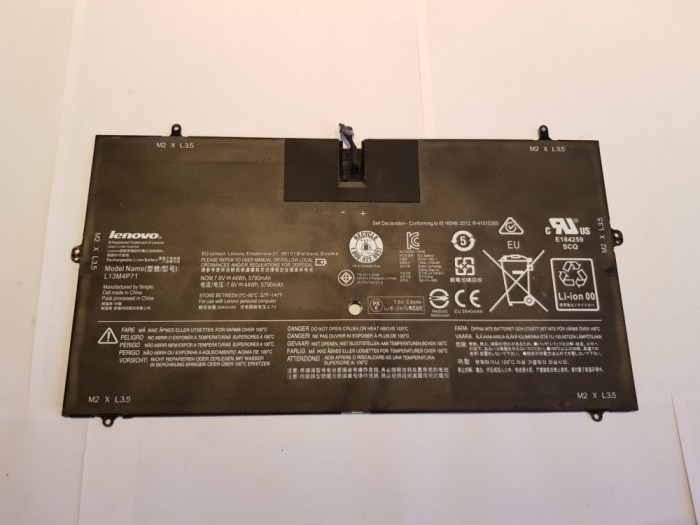 Baterie / Acumulator l13m4p71 Lenovo Yoga 3 Pro-1370 ORIGINALA! Foto reale! foto mare Baterie / Acumulator l13m4p71 Lenovo Yoga 3 Pro-1370 ORIGINALA! Foto reale! foto mare