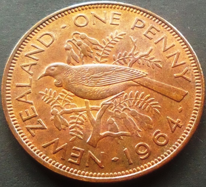 Moneda 1 PENNY - NOUA ZEELANDA, anul 1964 *cod 3833 - UNC DIN SET NUMISMATIC foto mare Moneda 1 PENNY - NOUA ZEELANDA, anul 1964 *cod 3833 - UNC DIN SET NUMISMATIC foto mare