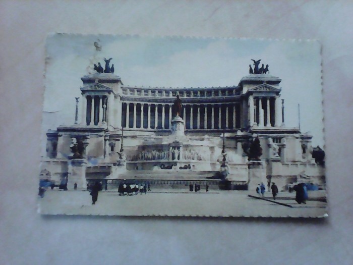C.P - Roma , Monument Victor Emmanuel II , 1937 foto mare C.P - Roma , Monument Victor Emmanuel II , 1937 foto mare