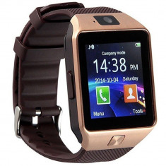 Ceas Smartwatch cu Telefon iUni S30 Plus, BT, Camera 1,3 Mpx, Auriu foto